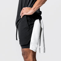 Custom Logo Nylon Quick Men Gym Workout Sports Shorts 2 in 1 Men Tennis Shorts Fit Plus Size Shorts