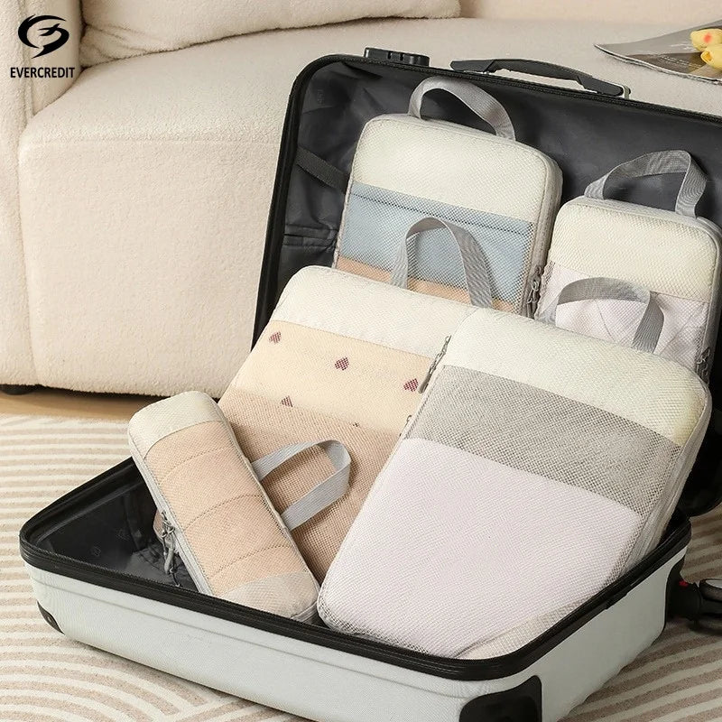 8pcs Travel Compression Bags