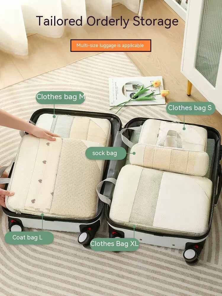 8pcs Travel Compression Bags