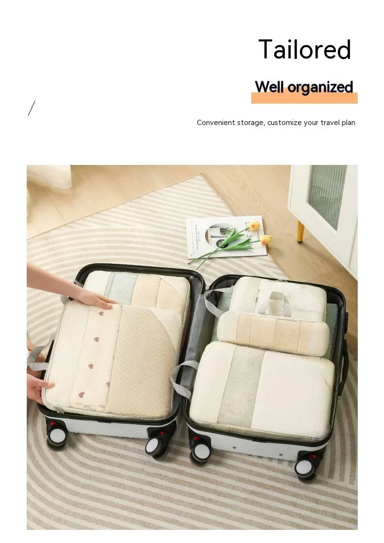 8pcs Travel Compression Bags