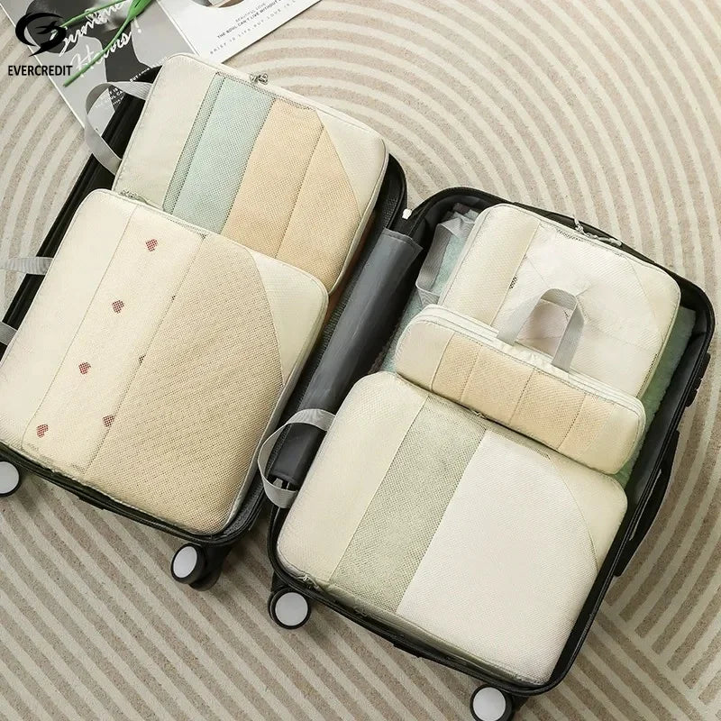 8pcs Travel Compression Bags