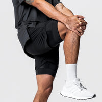 Custom Logo Nylon Quick Men Gym Workout Sports Shorts 2 in 1 Men Tennis Shorts Fit Plus Size Shorts